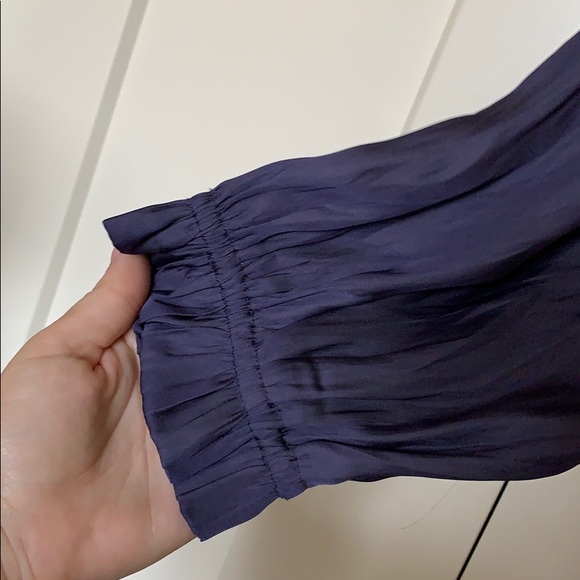 NWT SATIN LUCKY BRAND PEASANT TOP - Picture 4 of 5